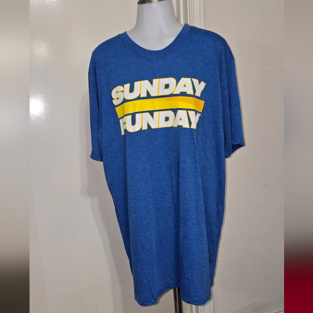 #8466 Casual Blue 'Sunday Funday' Men's T-Shirt